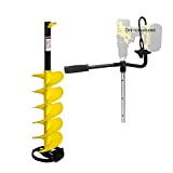 E-Drill Nylon Ice Auger Combo and Universal Adapter with 14” Extension (8-in)