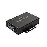 HDMI to VGA Converter with 3.5mm Audio Supports 1080P for PC Laptop Display Computer Mac Projector