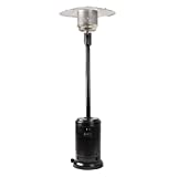 Amazon Basics 46,000 BTU Outdoor Propane Patio Heater with Wheels, Commercial & Residential - Havana Bronze