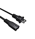 AC Power Cord Cable for Hp Deskjet 3755 3752 2600 2622 1112 2130 2655 2652 3520 2622 3630 3632 3830 3833, 2 Prong Replacement Printer Cable 6Ft [UL Listed]