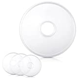 Fruit Roll Dehydrator Sheets Round Dehydrator Sheets White Fruit Roll Sheets for Fruit Roll Dried Fruit Leather Meat Beef Christmas Birthday Party Home Kitchen Bakery Use, 12.2 Inch(4 Pieces)