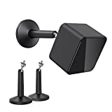 KIWI design Security Camera Mount Bracket, Universal Stylish Metal Wall Mount Fits Ring, eufy, Wyze, Arlo Cameras and VR Rift Sensor, Vive/Valve Index Base Station Easy to Install (2 Pack, Black)