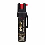 SABRE Advanced Compact Pepper Spray with Clip – 3-in-1 Formula (Pepper Spray, CS Tear Gas & UV Marking Dye), Police Strength Self Defense Spray, 10-Foot (3 m) Range, 35 Bursts – Easy Access Belt Clip