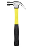 16 oz Fiber Glass Claw Hammer Heavy Duty Construction Shock Resistant Rubberized Non Slip Handle for Contractors, General Laborers, Repair Men, Automotive Mechanics, Household Maintenance by BASTEX