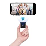 Spy Camera Wireless Hidden WiFi Micro 4K Full HD Smallest Mini Nanny Cam with Live Feed App Portable Security Cameras Covert Indoor Outdoor Video Recorder with Night Vision Motion Detection Alerts