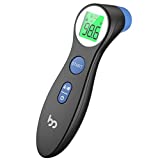 Forehead Thermometer for Adults and Kids, No-Touch Digital Infrared Thermometer with Instant Read, Fever Alarm, Easy for Infants, Home, Indoor, Outdoor