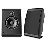Polk Audio OWM3 Wall and Bookshelf Speakers | The Most High-Performance Versatile Loudspeaker | Paintable Grilles (Pair, Black)