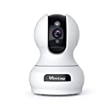 Vimtag 2K Indoor/Pet Camera with 24/7 Live View&Record, HD Night Vision, Motion&Sound Detection for Baby/Dog Cam, Two Way Audio, Cloud/Micro SD Storage, Works with Alexa &2.4Ghz WiFi for Home Security
