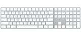 Apple Magic Keyboard with Numeric Keypad (Wireless, Rechargable) - US English - Silver