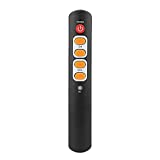 Universal Learning Remote Control with 6 Keys Big Buttons Smart Controller for TV STB DVD DVB HiFi VCR(Orange)