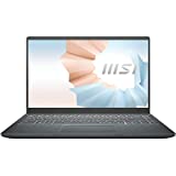 MSI Modern 15 Thin and Light Daily Laptop: 15.6' FHD 1080p, Intel Core i7-1195G7, Intel Iris Xe, 16GB, 512GB SSD, Win10, Carbon Gray (A11MU-681)
