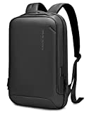 Slim Laptop Backpack For Men Hard Shell Business Backpack Fit 15.6 inch PC Casual Daypack,Black