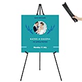63' Instant Easels Stand for Wedding Sign & Posters,Adjustable Metal Easels for Display Painting Canvas,Folding Tripod with Portable Bag by JoyYeux,Black 1Pack