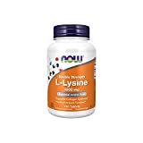 NOW Supplements, L-Lysine (L-Lysine Hydrochloride) 1,000 mg, Double Strength, Amino Acid, 100 Tablets