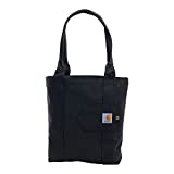 Carhartt Women's Vertical Open, Durable Water-Resistant Tote Bag, Black