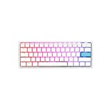 Ducky One 2 Mini Pure White - RGB LED 60% Double Shot PBT Mechanical Keyboard (Cherry MX Brown)