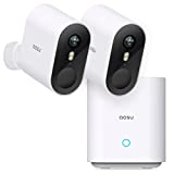 aosu Security Cameras Wireless Outdoor, 2K HD Home Security System with 166° Ultra-Wide View, 365-Day Battery Life, Night Vision, IP67, No Monthly Fee, Work with Alexa, Google Assistant