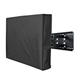 Porch Shield 26-32 inches Outdoor TV Cover Universal Weatherproof Protector for LCD, LED, Plasma Flat TV Screen, Compatible with Wall Mounts and Stands (Black)