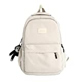 Laptop Backpack Cute Large Capacity Student daypack for School Travel Outdoor Back To School(White)