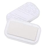 Ink Pads High Capacity Metal Color DIY Hand Stamping Ink Craft for DIY Coloring Stamps Book Paper Wood Fabric Scrapbooking Ink Pads (Moon White)