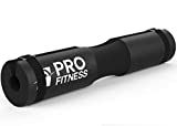 ProFitness Barbell Pad Squat Pad- Shoulder Support for Squats, Lunges & Hip Thrusts - for Olympic or Standard Bars (Jet Black)