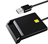 MMUSC CAC Sd Card Reader Military, CAC Reader, Smart Card Reader DOD Military USB Common Access CAC, Compatible with Windows, Mac OS and Linux, Plug N Play, Compatible with Smart Chip Cards