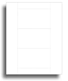 Blank White Printable 3' x 5' Index Cards for Inkjet/Laser Printers - 3 per Sheet (100 Sheets / 300 Index Cards)