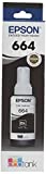 EPSON T664 EcoTank -Ink Ultra-high Capacity Bottle Black (T664120-S) for Select Epson EcoTank Printers