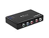 Portta Component to HDMI Converter, Portta YPbPr Component RGB + R/L Audio to HDMI Converter v1.3 Support 1080P 24bit 2 Channel Audio LPCM for HDTV PS3 PS4 HDVD Player Wii Xbox and More (Component to HDMI)
