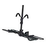 CURT 18085 Secure Locking Tray-Style Trailer Hitch Bike Rack Mount, 2 Bikes, Fits 1-1/4, 2-Inch Receiver