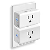Kasa Smart Plug Ultra Mini 15A, Smart Home Wi-Fi Outlet Works with Alexa, Google Home & IFTTT, No Hub Required, UL Certified, 2.4G WiFi Only, 2-Pack(EP10P2) , White