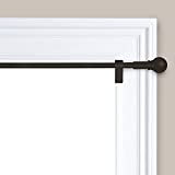 MAYTEX Twist and Shout Smart Rods No Drill Tension 5/8' Window Curtain Drapery Rod, Oil Rubbed Bronze, 28-48 Inch