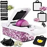 Vegetable Chopper Mandolin Slicer Multifunction Vegetable and Fruit Tool Grinder /12 in 1 Peeler included