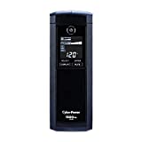 CyberPower CP1500AVRLCD Intelligent LCD UPS System, 1500VA/900W, 12 Outlets, AVR, Mini-Tower