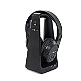 AudioRange Seniors & Hard of Hearing | Wireless TV Over-Ear Headphones Lightweight, Comfortable, Rechargeable TV Headphones, Television Hearing Device, No-Delay RF Headphone