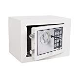 Yuanshikj Electronic Deluxe Digital Security Safe Box Keypad Lock Home Office Hotel Business Jewelry Gun Cash Use Storage (Silver 1)