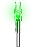 XHYCKJ 6PCS S Led Lighted Nocks for Arrows with .244' Inside Diameter,Screwdriver Included (Green)