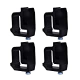 Truck Camper Mounting Clamps Set of 4 - Compatible with Chevy, Ford, Dodge and Toyota Trucks - Tundra, Dakota, Ram, Sierra, Silverado, Avalanche, F150, 1500, 2500, 3500 - Universal Camper Shell Lock