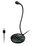 USB Recording Microphone, Computer PC Podcast Condenser Cardioid Mic with Mute Button & LED Indicator for Laptop, Mac, PS4 - Vocal, Podcasting, Skype, YouTube, Games, Streaming (JV603PRO) …