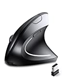 ASOYIOL Ergonomic Mouse Wireless,Rechargeable Vertical Mouse with USB Receiver,6 Buttons 800/1200/1600 Computer Mouse for Laptop