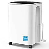 2500 Sq.ft Energy Star Dehumidifiers, 30 Pints High Humidity Dehumidifier with Hose, Full Water Indicator & Timer Function for Basement / Home / Bedroom / Bathroom, Auto Drain & Manual Drain