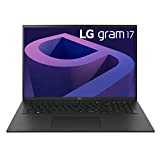 LG gram (2022) 17Z90Q Ultra Lightweight Laptop, 17' (2560 x 1600) IPS Display, Intel Evo 12th Gen i7 1260P Processor, 16GB LPDDR5, 1TB NVMe SSD, FHD Webcam, WiFi 6E, Thunderbolt 4, Windows 11, Black