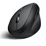 Perixx PERIMICE-719 Wireless 2.4 GHz Ergonomic Vertical Optical Mouse, Portable Mini Size, 3 Level DPI, Right Handed, Black