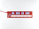 Keith McMillen Instruments QuNexus RED | 25 Key USB MIDI MPE Compatible LED Keyboard Controller, 3-Track Step Sequencer/Arpeggiator with Polyphonic Aftertouch and Selectable Per-Note Modulation