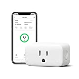 SwitchBot Smart Plug Mini 15A, Energy Monitor, Smart Home WiFi(2.4GHz) & Bluetooth Outlet Compatible with Alexa & Google Home, APP Remote Control & Timer Function for Home Automation, No Hub Required