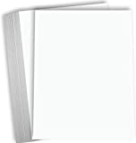 Hamilco White Cardstock Thick Paper 8 1/2 x 11' Heavy Weight 120 lb Cover Card Stock - 50 Pack