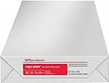 Office Depot Legal Size Copy Laser Inkjet Printer Paper, 8 1/2 x 14 inch, 20 lb. Density, 92 Bright White, Acid Free, Ream, 500 Total Sheets (317339)