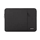 MOSISO Laptop Sleeve Bag Compatible with MacBook Pro 15 inch A1990 A1707, 15 Surface Laptop 4/3, Dell XPS 15 2020, HP Stream 14, Acer Swift 3 14, Polyester Vertical Case with Pocket, Black