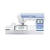 Brother Embroidery Machine PE800, 138 Built-in Designs, 5' x 7' Hoop Area, Large 3.2' LCD Touchscreen, USB Port, 11 Font Styles