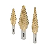 Neiko 10193A Titanium Step Drill Bit Set, 28 Sizes, High Speed Steel, Standard (SAE)